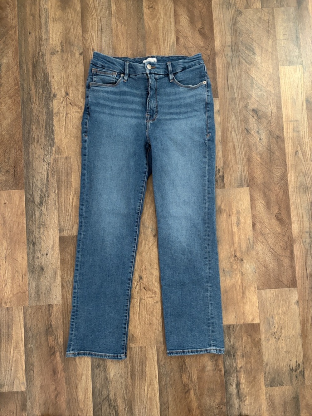Good American good Legs Straight Jeans Size 10/30